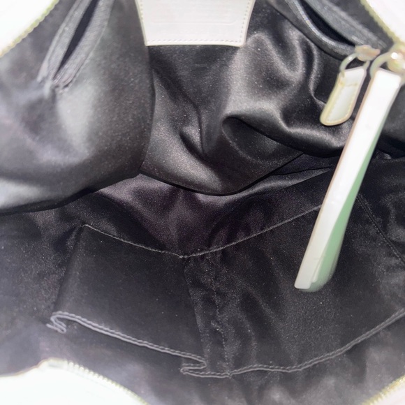 COACH 29432 Daisy Dot Print Tote Bag White Navy Patent Leather Trim - Picture 10 of 15